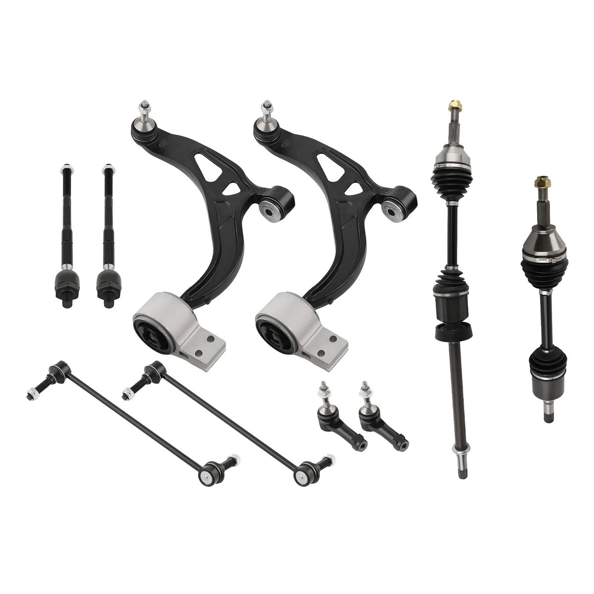 10x Front Lower Control Arms CV Axle Shafts Sway Bar Link for Explorer (2011–2014)