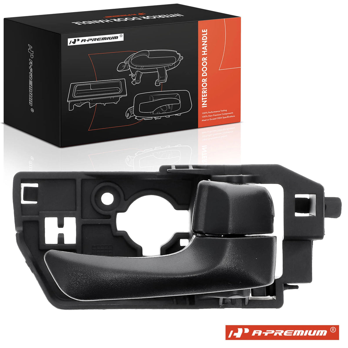 Rear Right Matte Black Interior Door Handle for Hyundai Sonata (2008–2010) 836203K020HZ, 96525