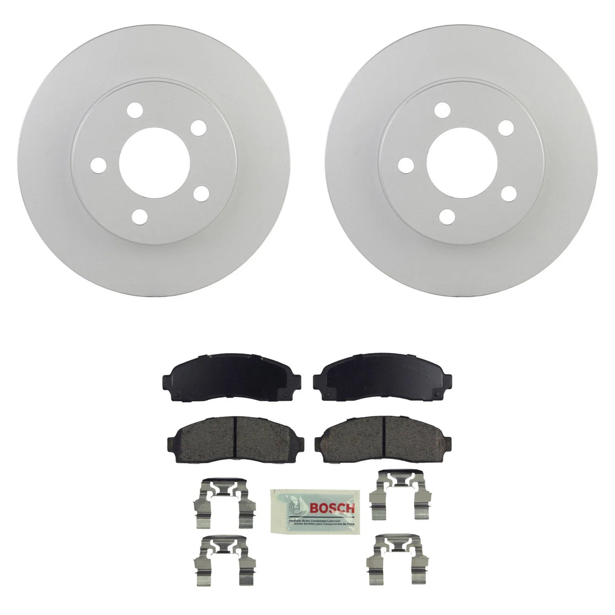 Front Rotors & Blue Ceramic Disc Brake Pad Kit for Ford Explorer (1991–2001)