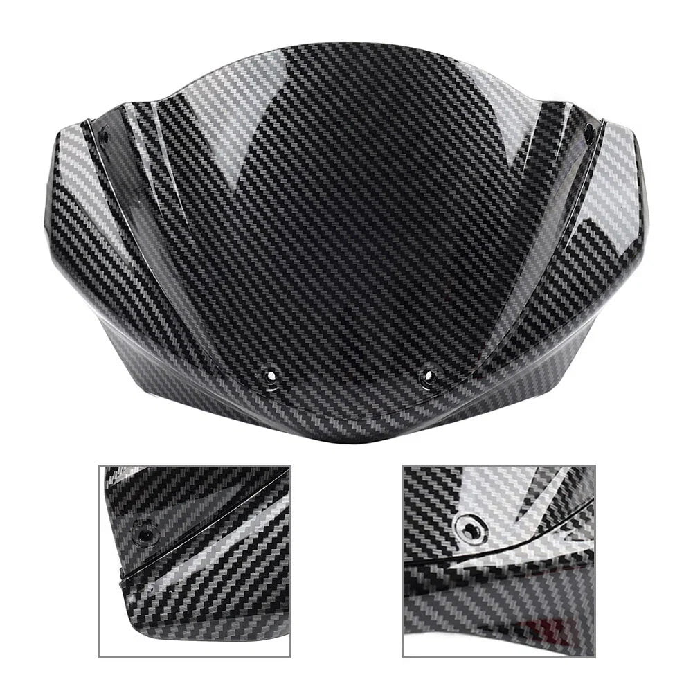Upper Front Cowl Nose Fairing + Windshield for Ducati Monster 696 796 1100 (2008–2014)