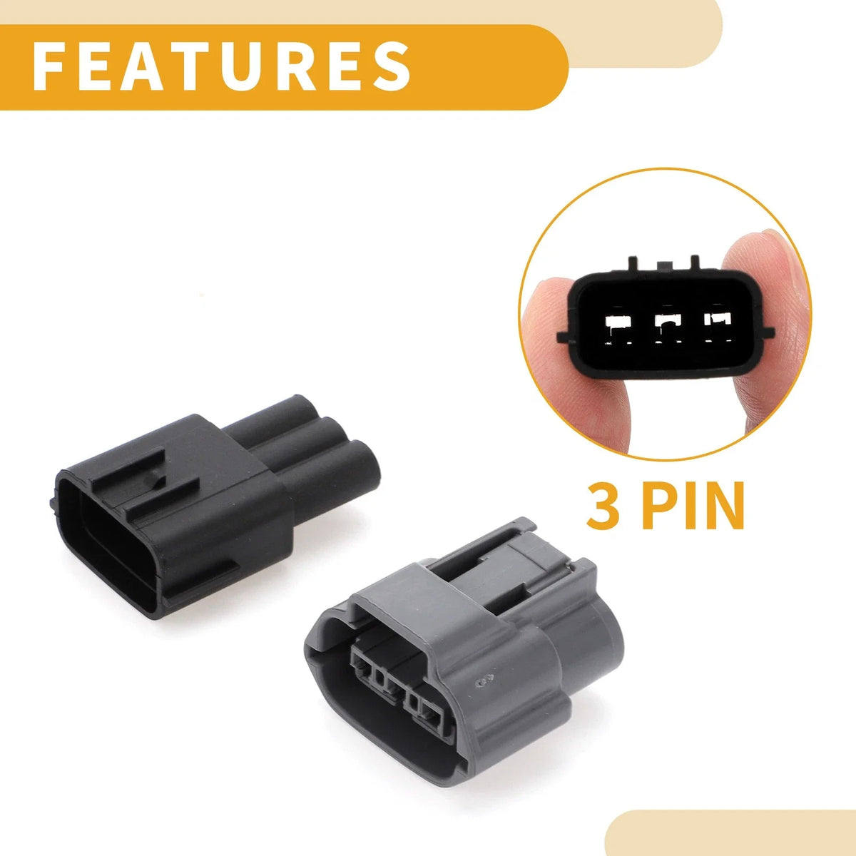 3 Pin Ignition Coil Socket Connector Plug for Nissan