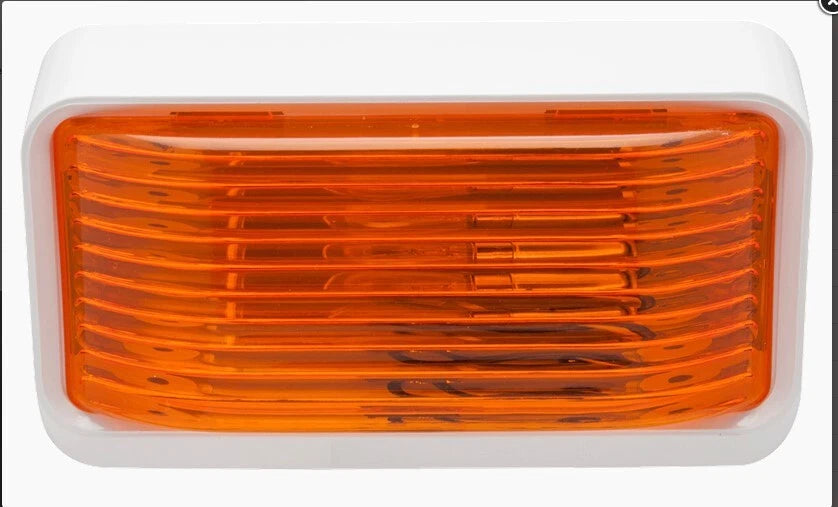12V Porch Light for Motorhome RV Trailer (RVPL1A) - Amber Lens