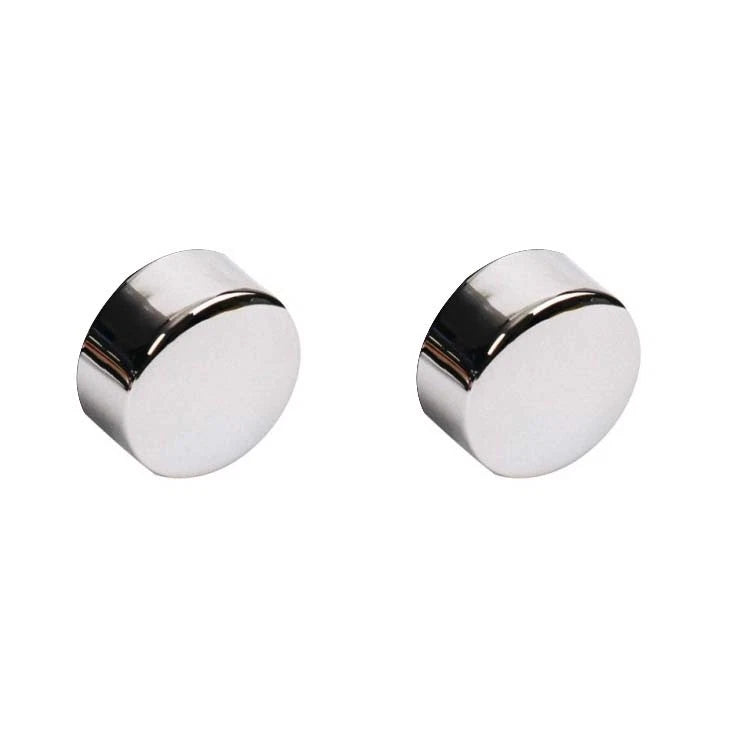 Chrome Heated Grip End Cap for Oxford Products (OF697CC)