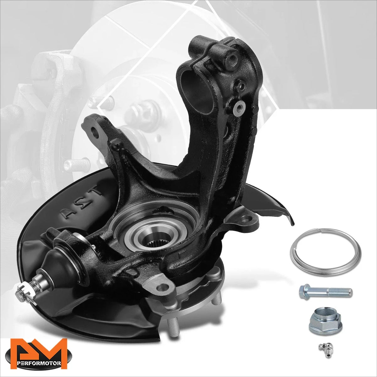Front Left Loaded Wheel Bearing Hub Knuckle Assembly for Honda Accord (2013–2016)
