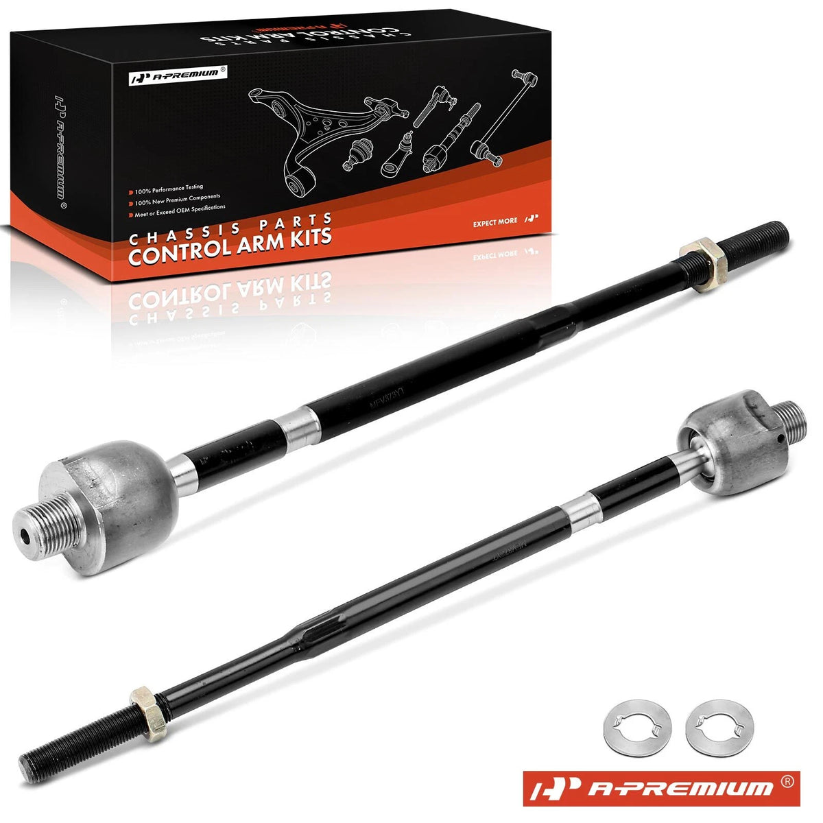 2X Front Inner Tie Rod End for Mazda MX-3 (1992–1995) MEV373