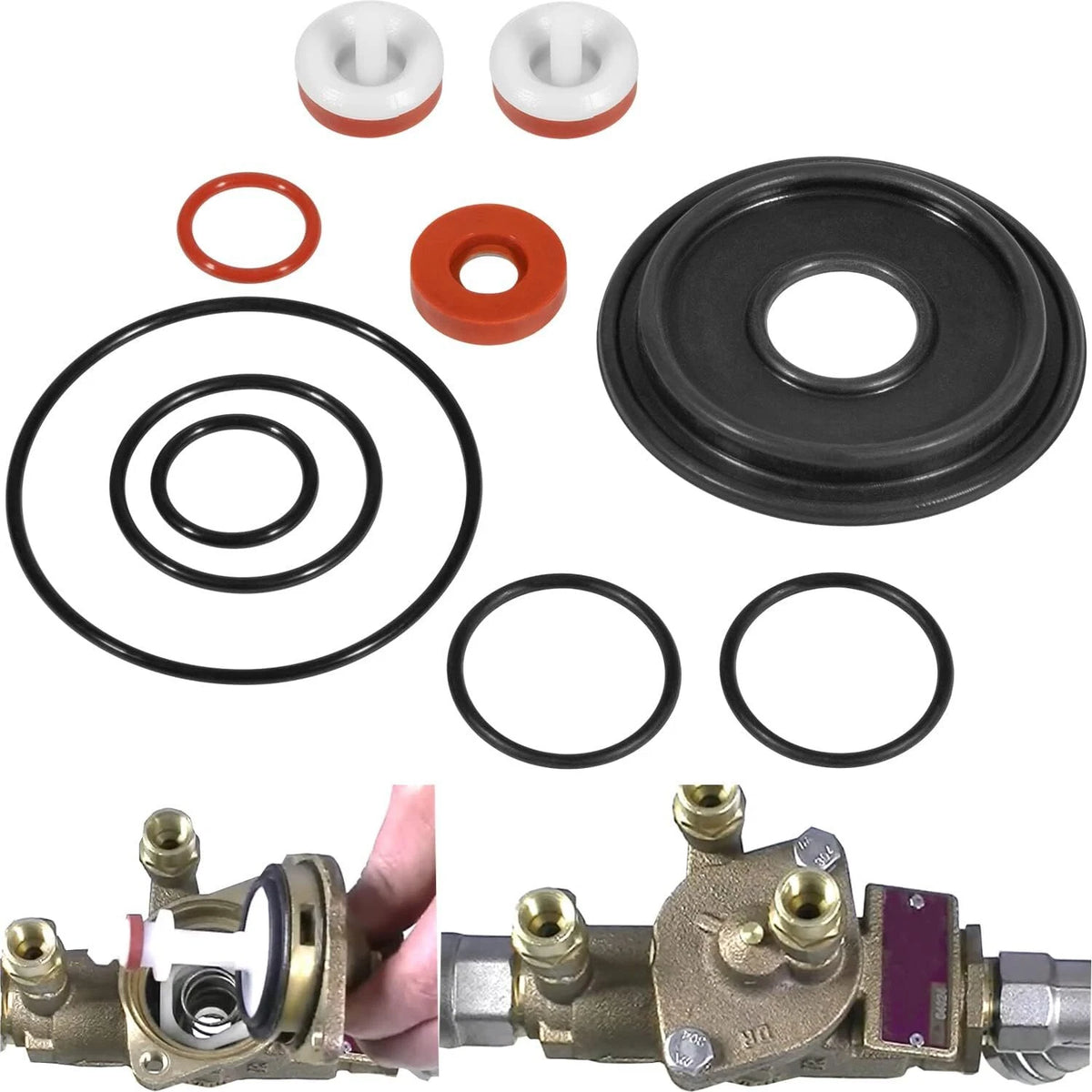 Complete Rubber Kit for Watts 1/4"-1/2" 009, LF009 Total Repair Kit