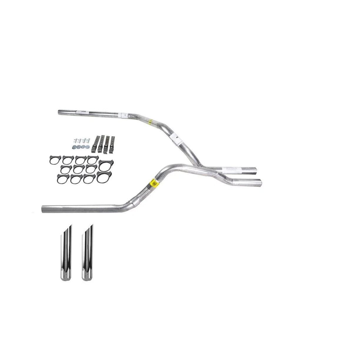 Dual Exhaust Pipe 2.5" for Silverado 1999–2006 No Muffler SW Tip