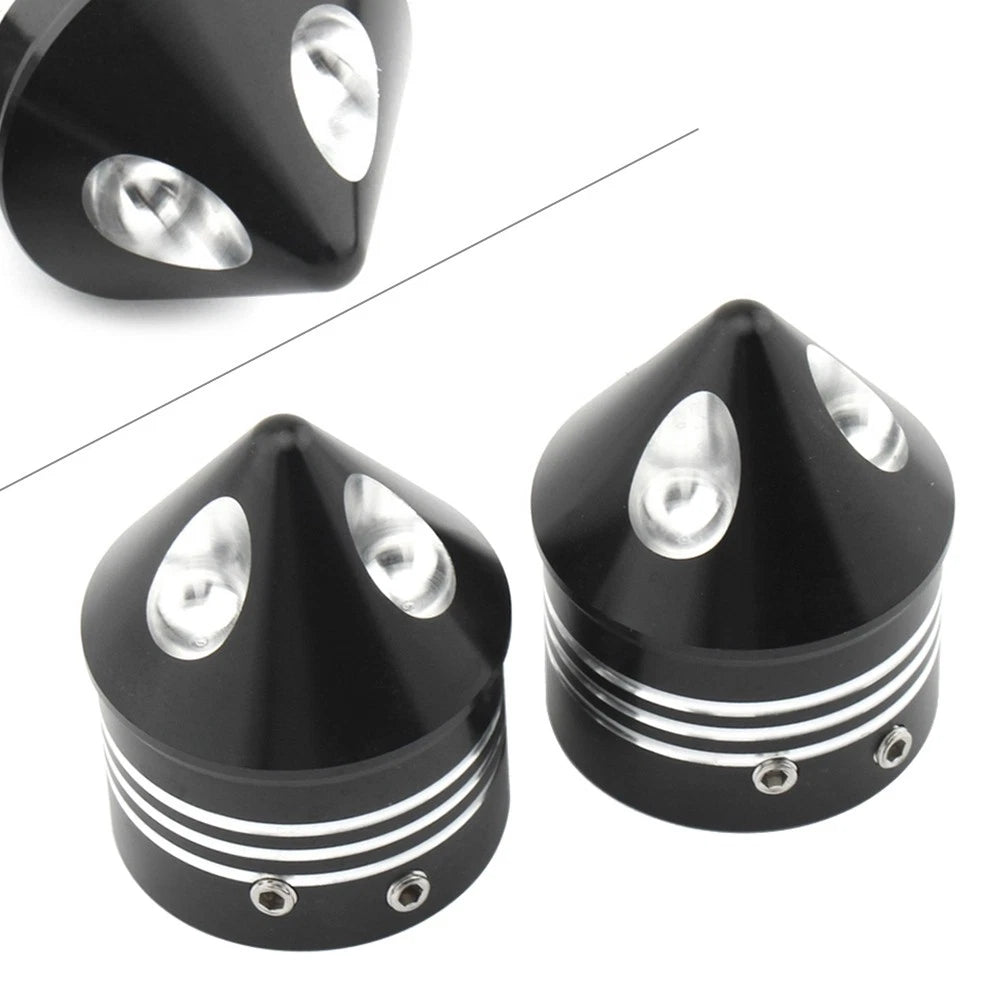 Front Wheel Axle Nut Covers for Harley Touring Road Glide Dyna Softail