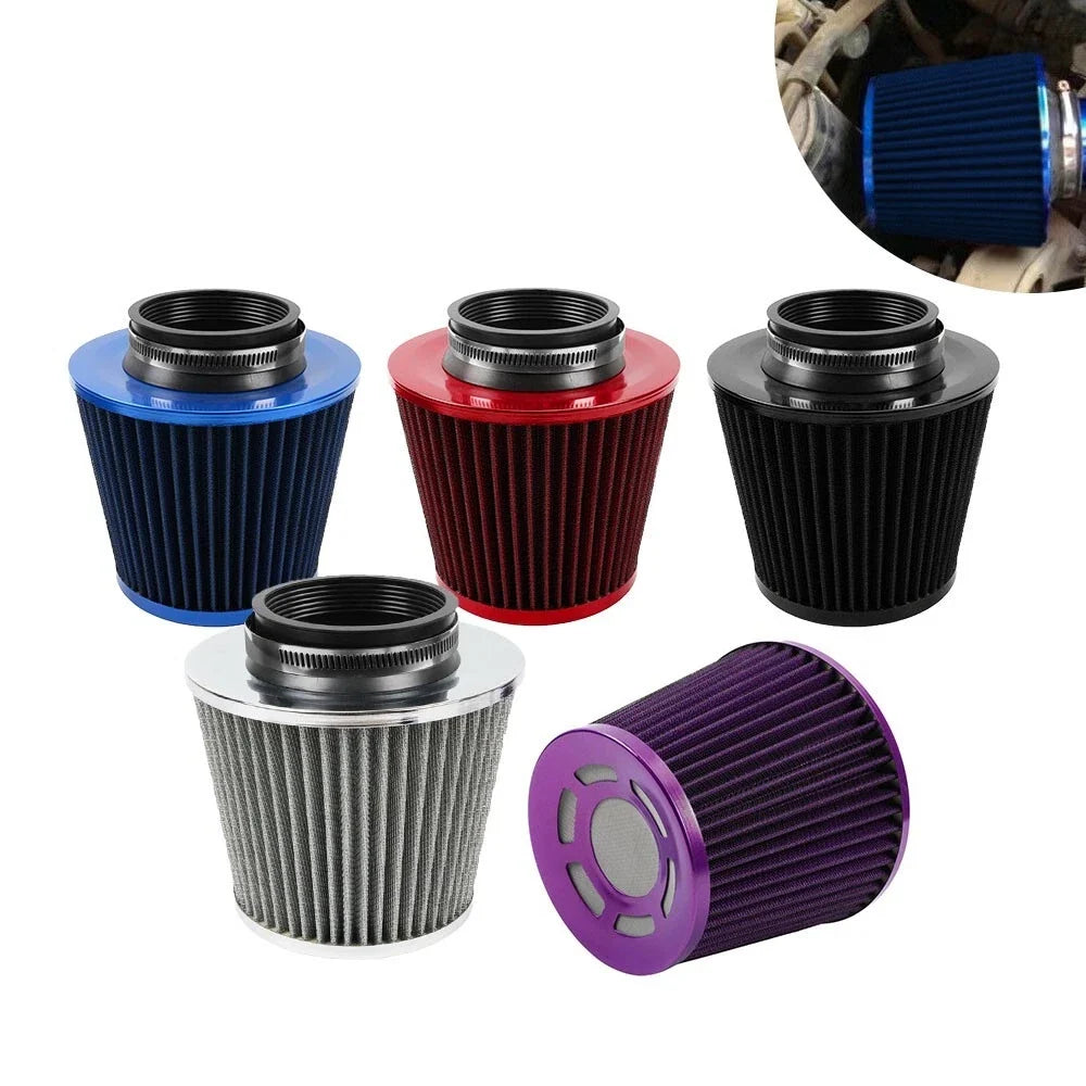 3" 76MM Inlet Cold Air Intake Filter for Universal Applications