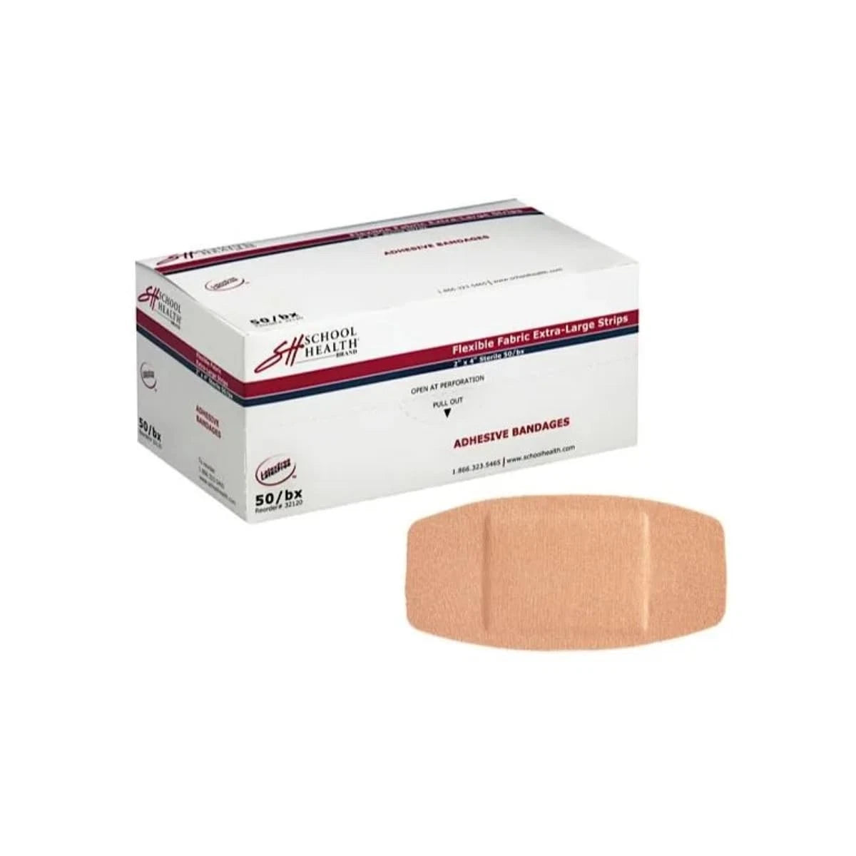 2" x 4" Adhesive Bandages for Comfort (Brown)