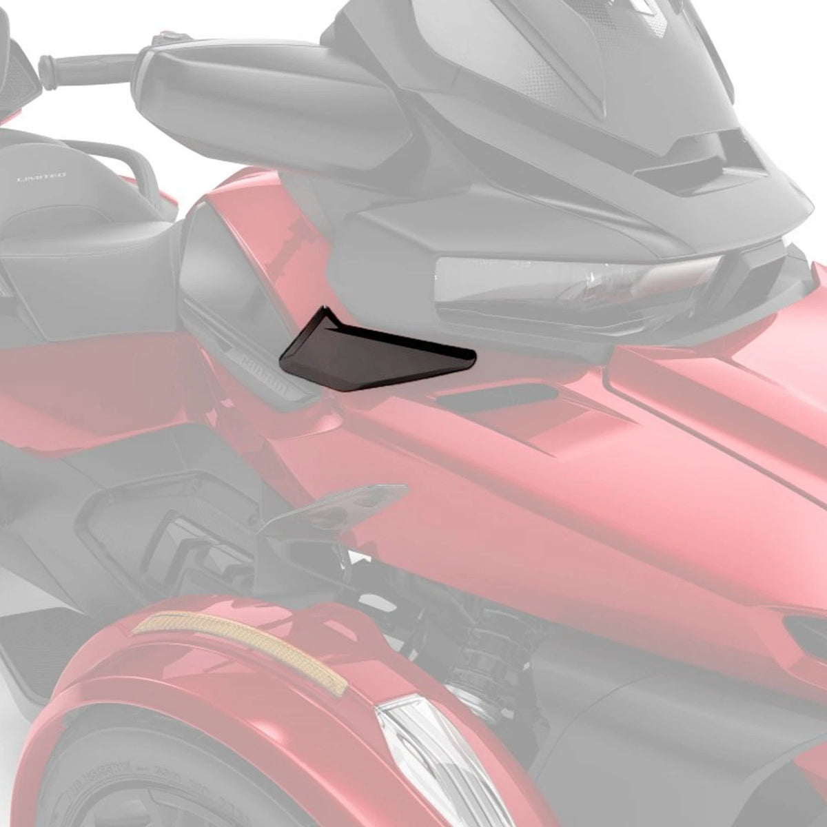 Upper Adjustable Side Wind Deflectors for Can-Am Spyder (219401040)