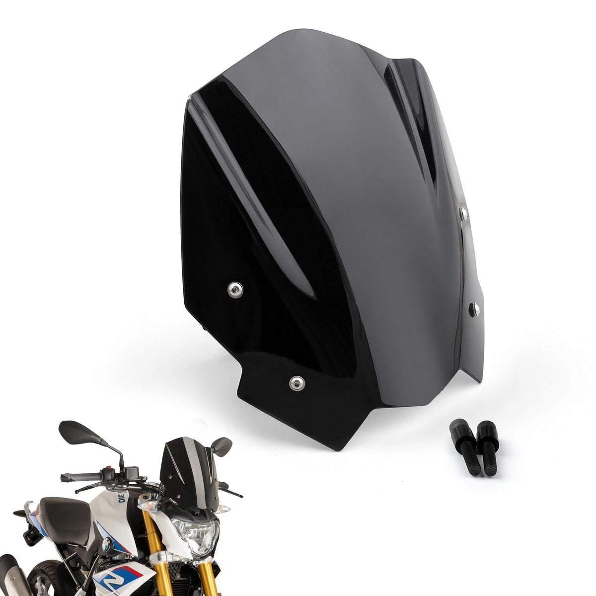 Windshield for BMW G310R (2017–2022) WIN-B605-Black