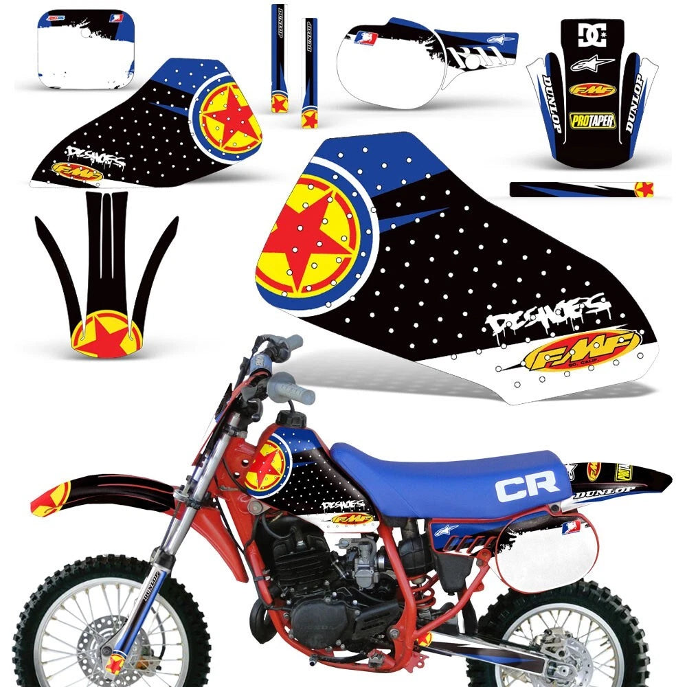Graphic Decals Stickers for Honda CR60 (1984–1985)