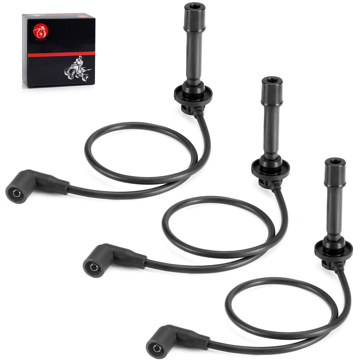 Spark Plug Wire Set 21150-0013 for Kawasaki Mule PROFX/FXR/FXT (2015–2023)