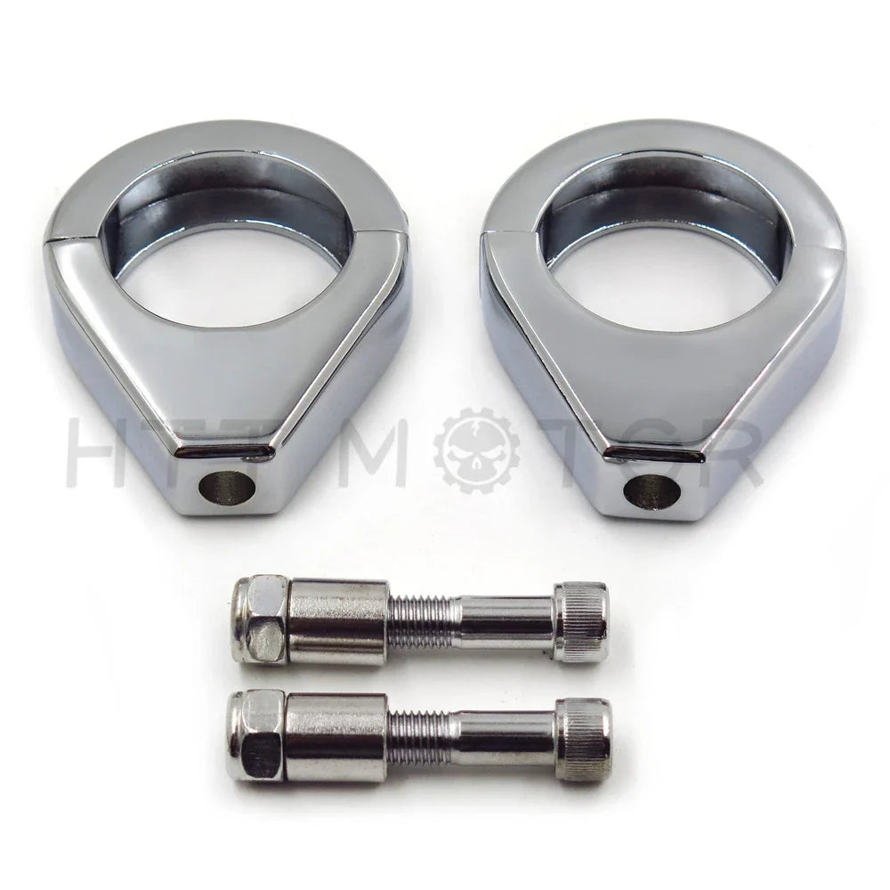 Fork Clamp Turn Signal Clamps for Harley Softail (49mm Fork Tube)