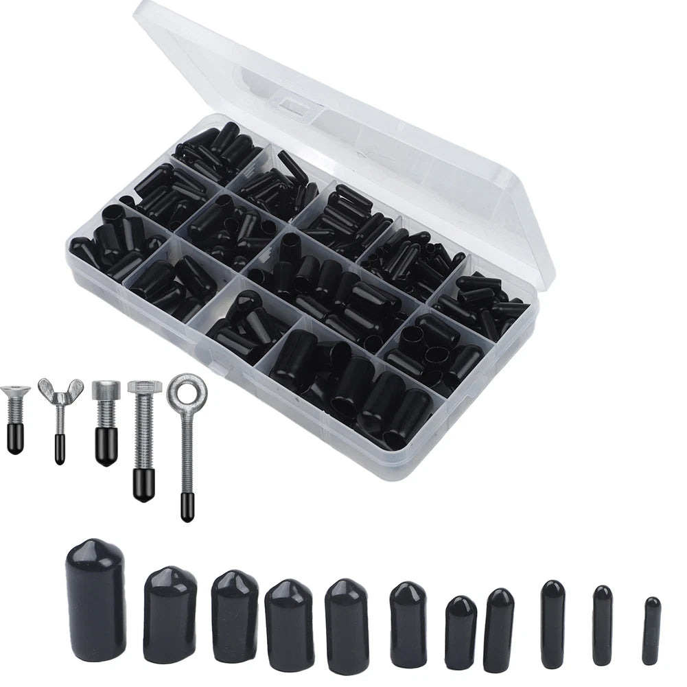 250PCS Insulated PVC Protective Dust Cover for Screws and Bolts