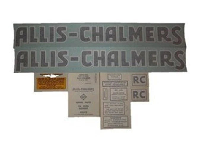 Decal Set for Allis Chalmers RC (1939–1941) Blue Vinyl