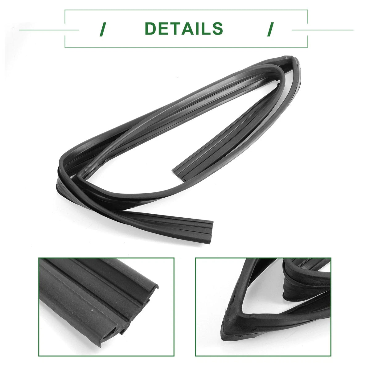 1Pc Rear Left Door Window Run Channel Seal Strip for Honda Fit (2007–2020) No.72775TF0003