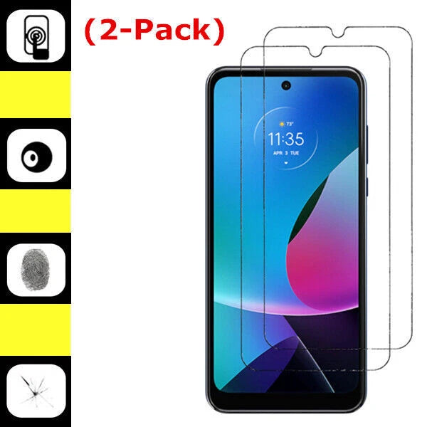 2-Pack Tempered Glass Screen Protector for Motorola Moto G Play (2023)