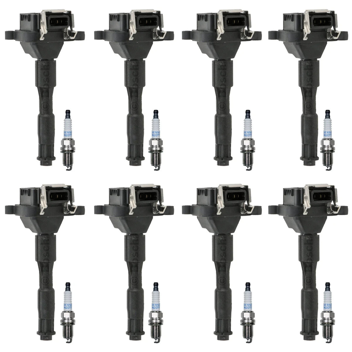 Set of 8 Ignition Coils & Spark Plugs for BMW S8 E39 E38 E53 V8