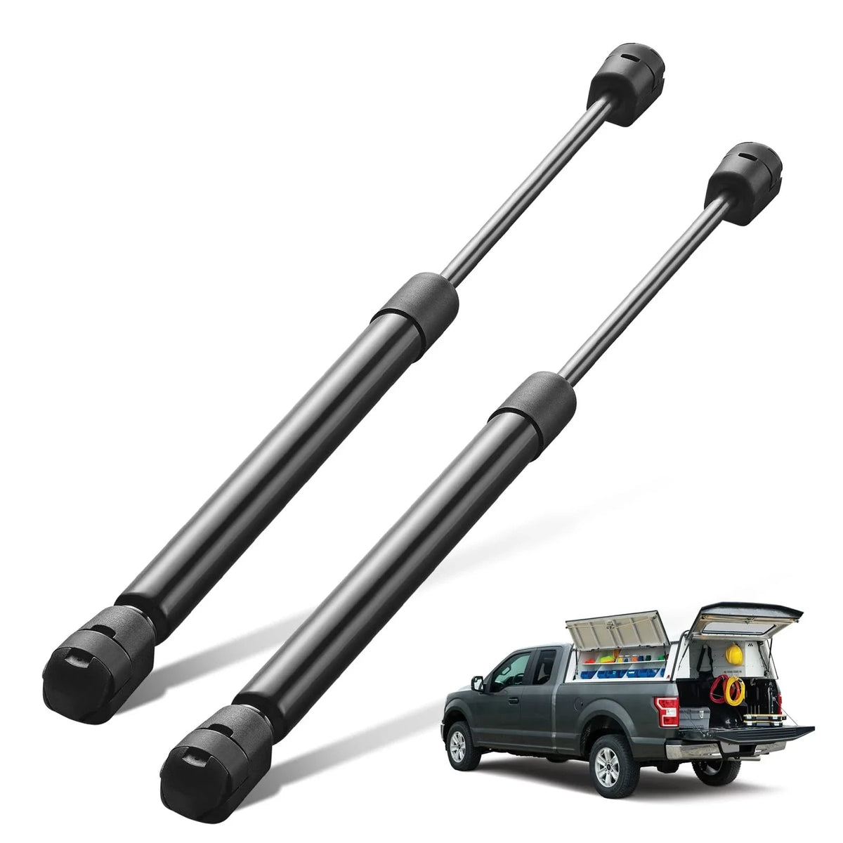 2X C16-15091 Gas Struts for Leer Camper Shell (13" 25LB/110N)