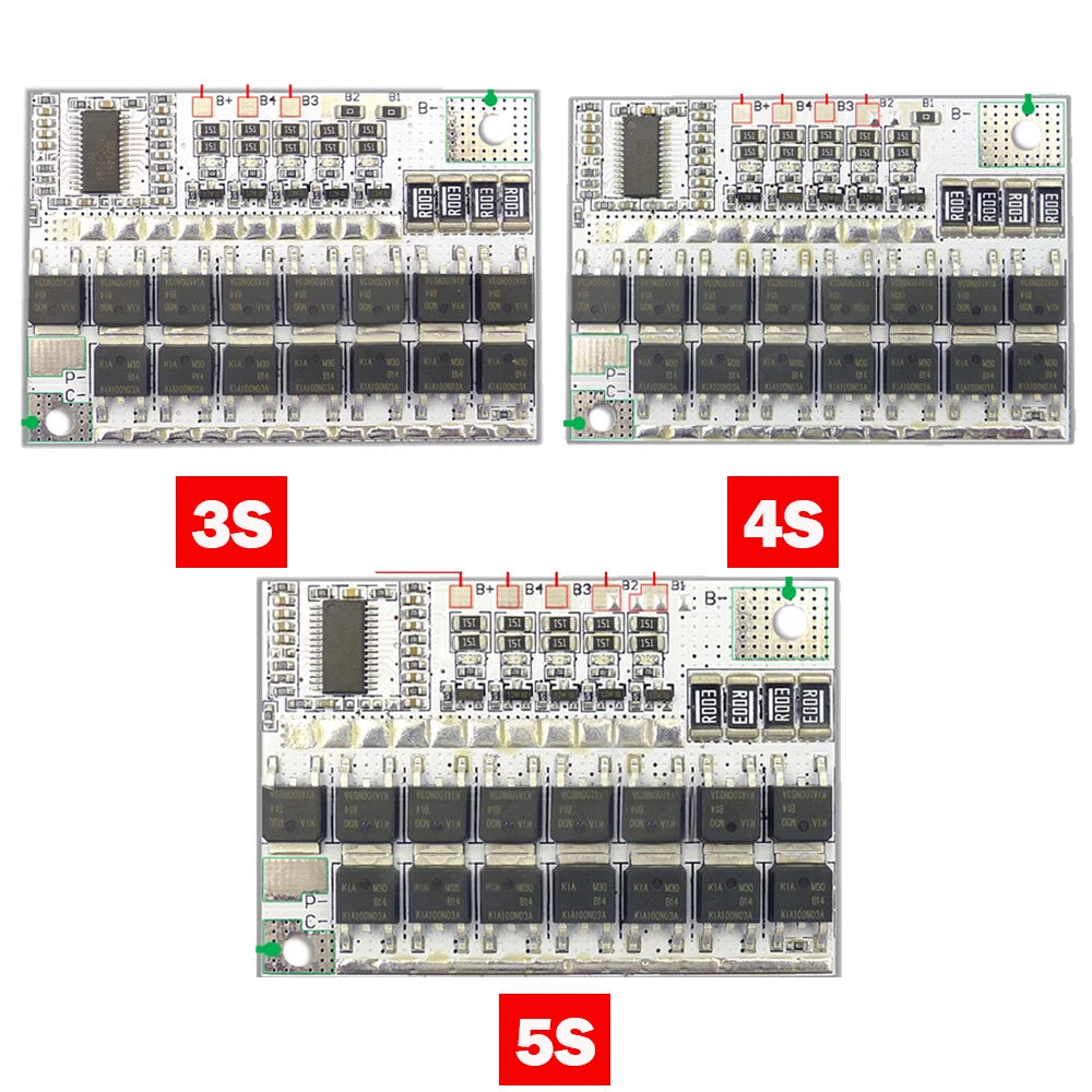2X 100A 12V BMS Li-ion LMO Battery Protection Circuit Board for