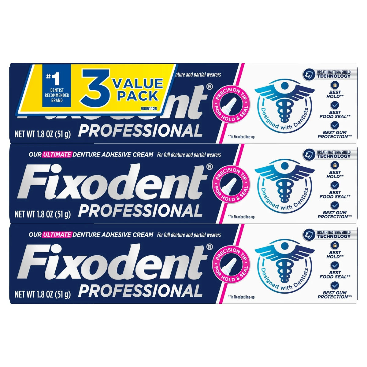 Professional Denture Adhesive Cream for Strong All-Day Hold