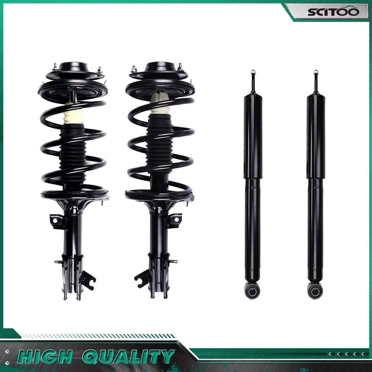 2 Front Struts & 2 Rear Shocks for Hyundai Santa Fe (2001–2006)