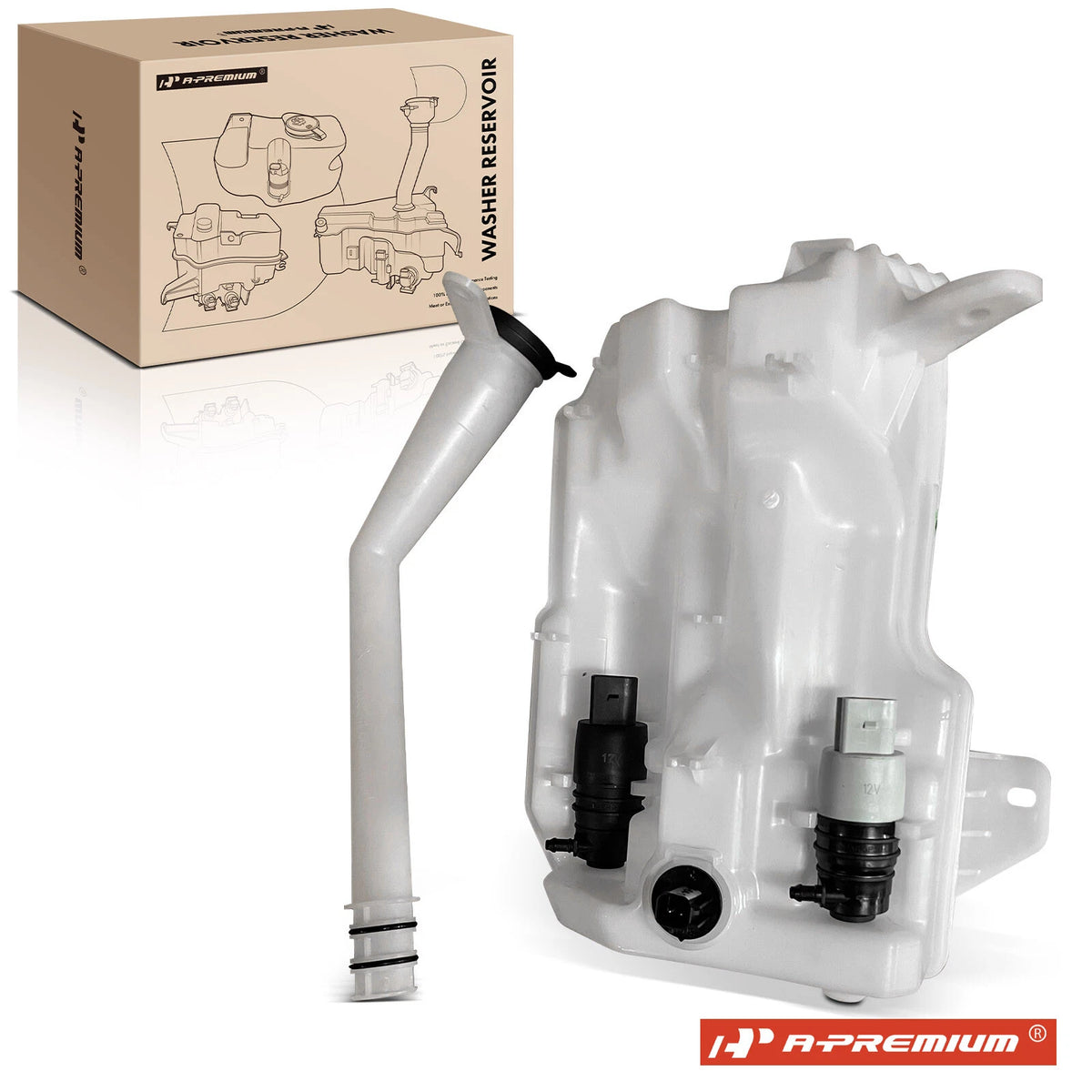 Washer Reservoir with Pump Sensor for Buick Encore GX (42759432PFM, 42746240PFM, GM1288303)