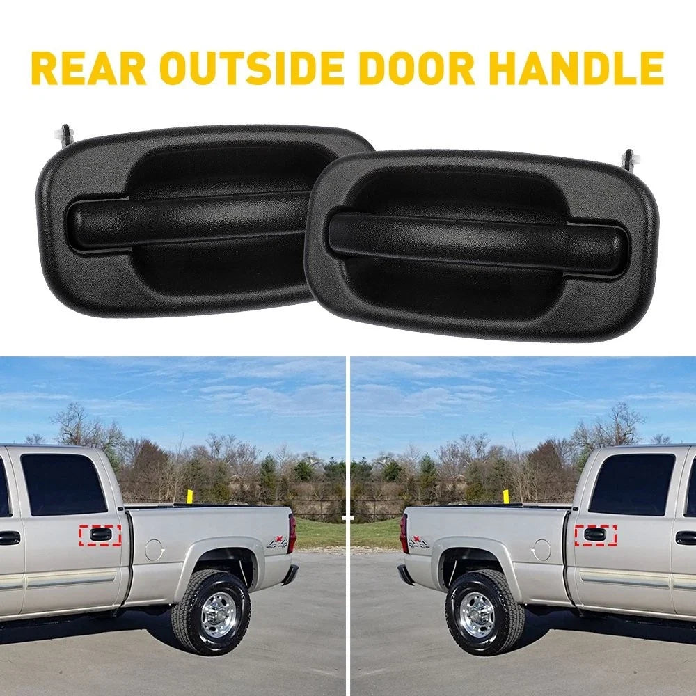 2X Rear Outside Door Handle for Chevy Avalanche 1500 2500 (2002–2006)
