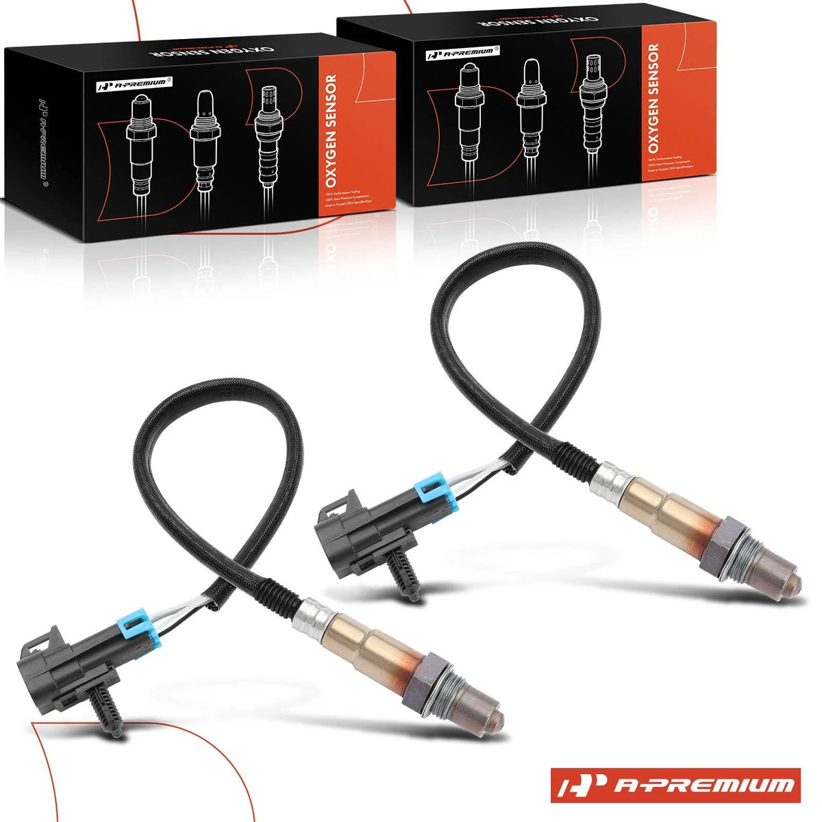 2X Downstream O2 Oxygen Sensor for Chevy Trailblazer GMC (12606671, 19187281, 250-24704)