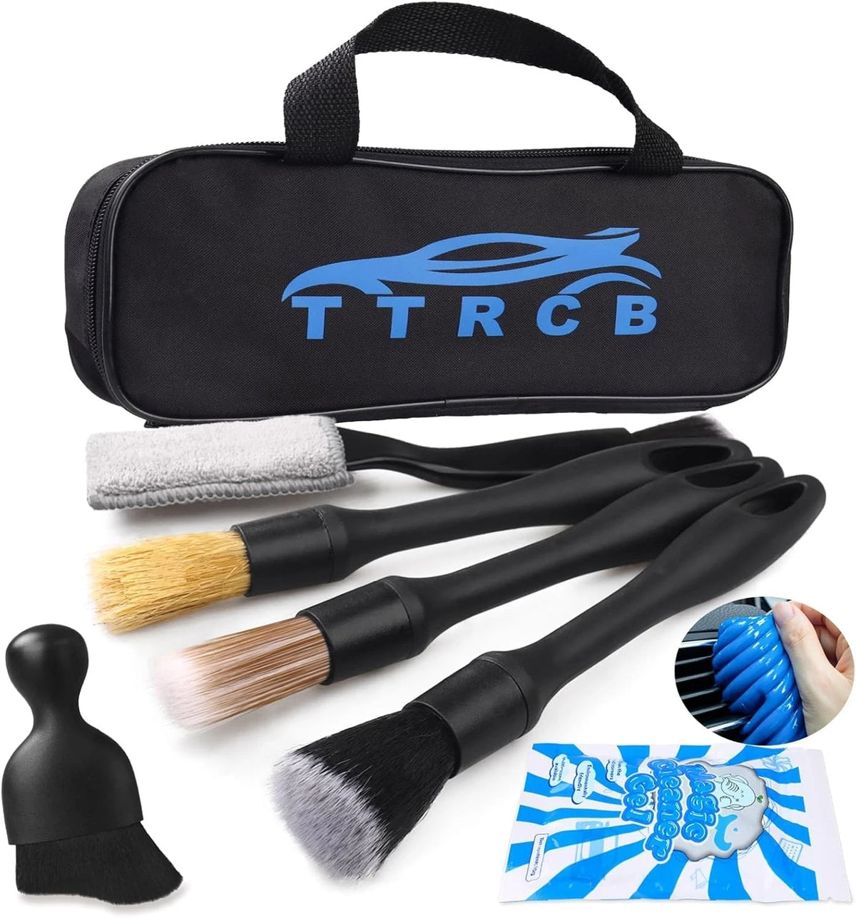7PCS Car Detailing Brush Set for Interior Cleaning (No Specific Years)
