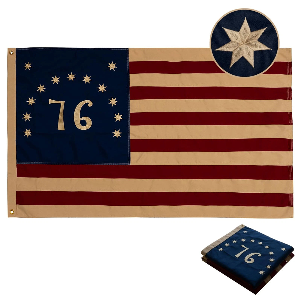 3x5 FT American Flag for Bennington 76 (250th Anniversary)