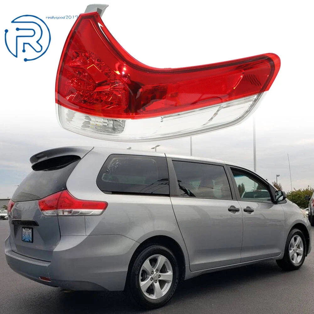 Passenger Right Side Outer Brake Lamp Tail Light for Toyota Sienna (2011–2014)