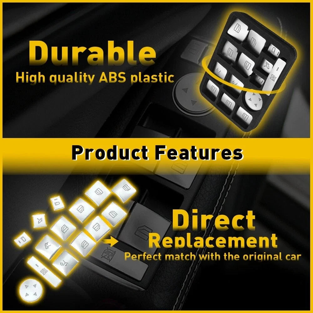Window Lift Button Switch Cover Trim for Mercedes-Benz GLA CLA GL