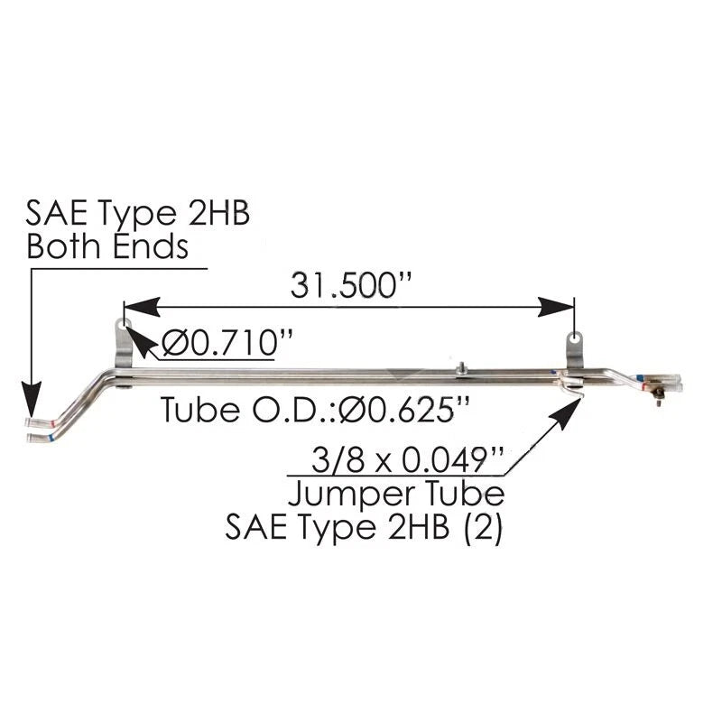 Tube Heater Manifold Assembly for Freightliner (A0429343002, 561.46343)