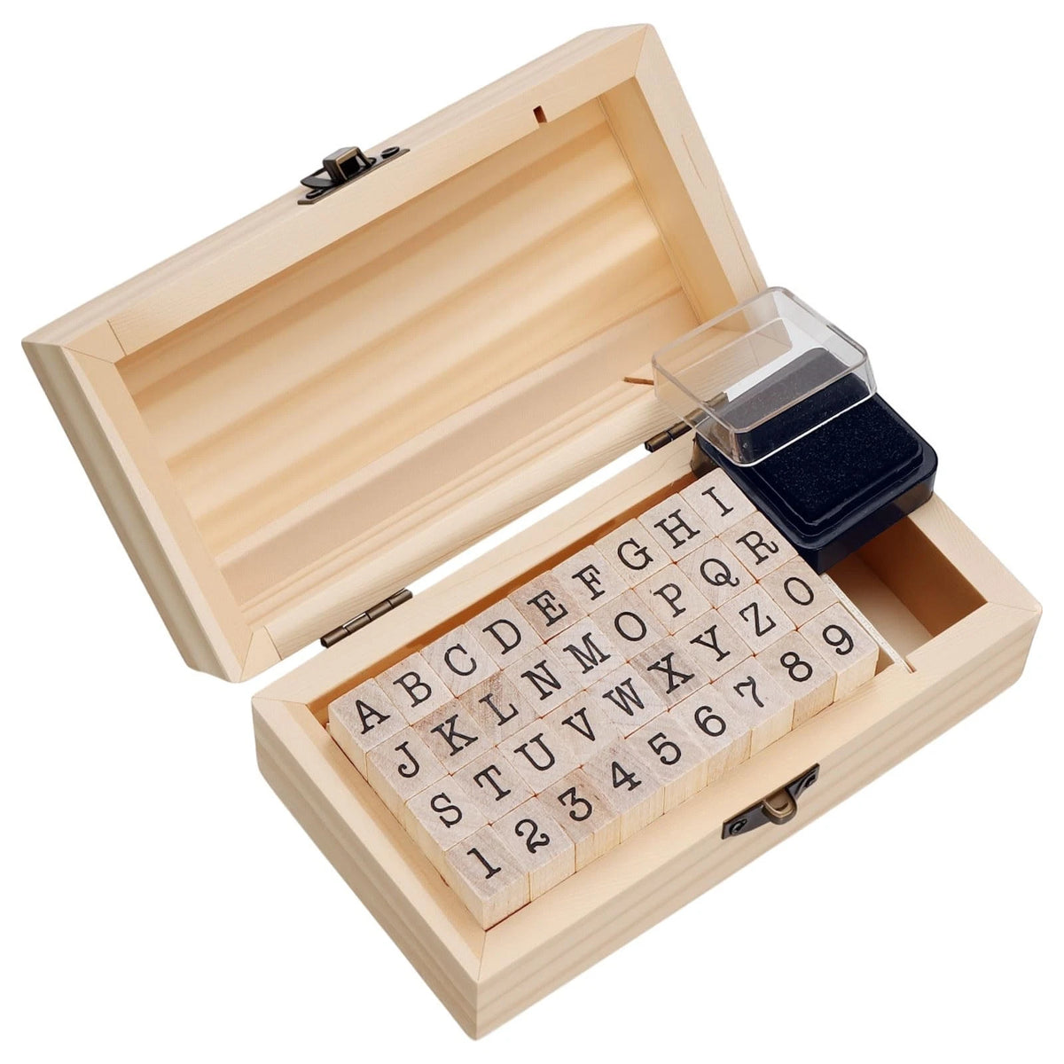 36 Pcs Wooden Rubber Stamps for Crafting and Scrapbooking