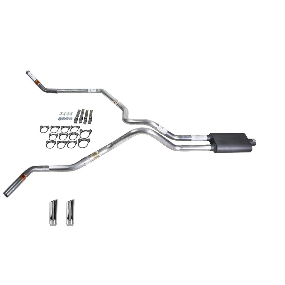 Dual Exhaust Pipe for F150 (1995–1997) - 2.5" Flowsound Muffler, RW Tip