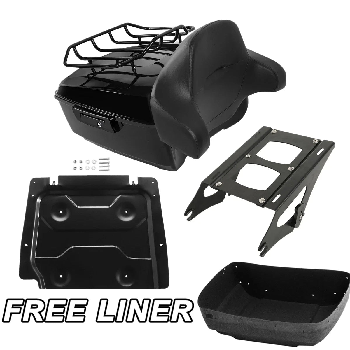 Trunk Pad Mount Rack Plate for Harley Touring Road Glide King (2014–2026)