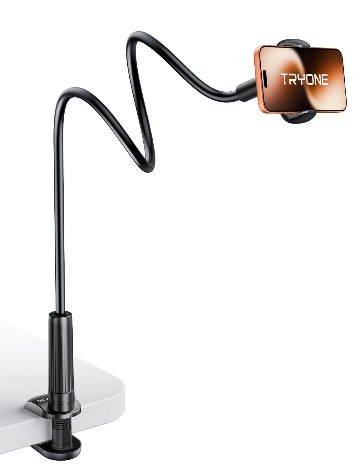 Gooseneck Phone Holder for (Hands-Free Viewing)
