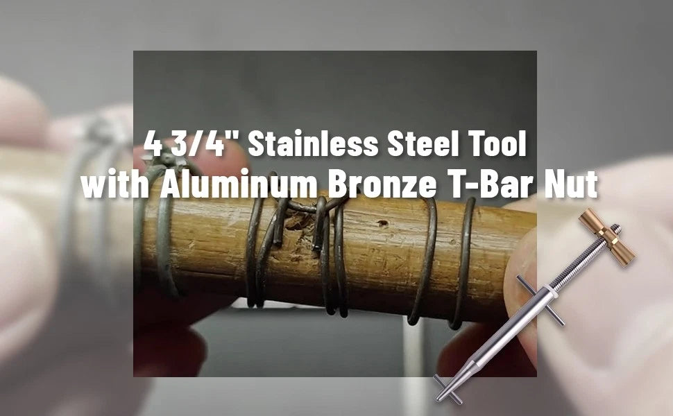 Stainless Steel Tool w/T-Bar Nut for Repair Hoses, Wire/Cable 0.062"