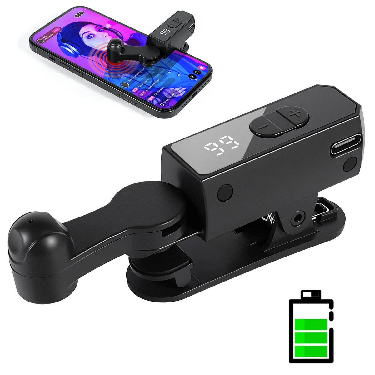 Auto Clicker Tapper for TikTok (2023) - Smart Screen Tapper with 107 Black