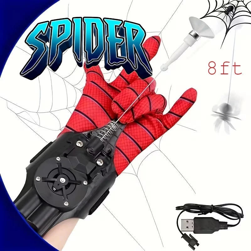 Spider Web Shooter 8ft USB Real Web Slinger Toy for Superhero Fans