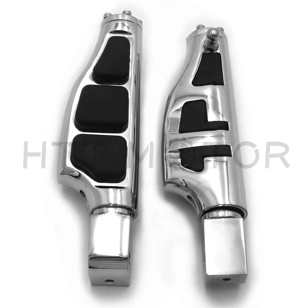 Chrome Flat Wing Footpegs for Yamaha YZF-R6 R6S 600R (1999–2016)