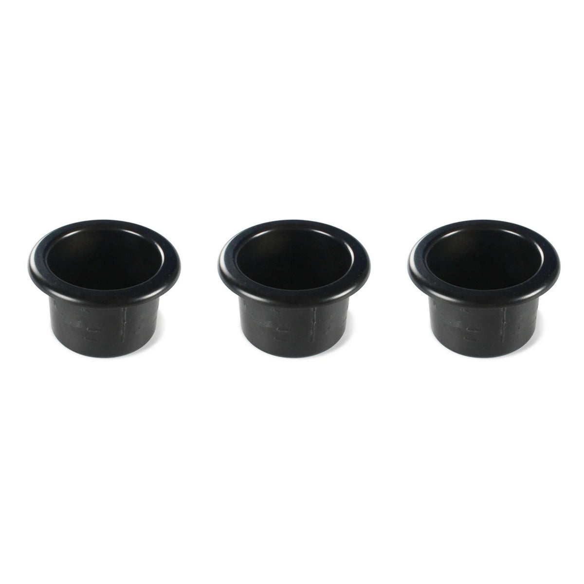 3X Black Plastic Cup Holders for Boat RV Car Truck Inserts Universal Size