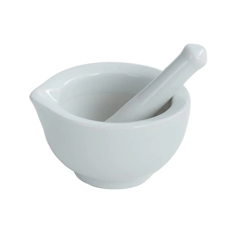 Porcelain Mortar and Pestle for Spice Garlic Herb Grinder