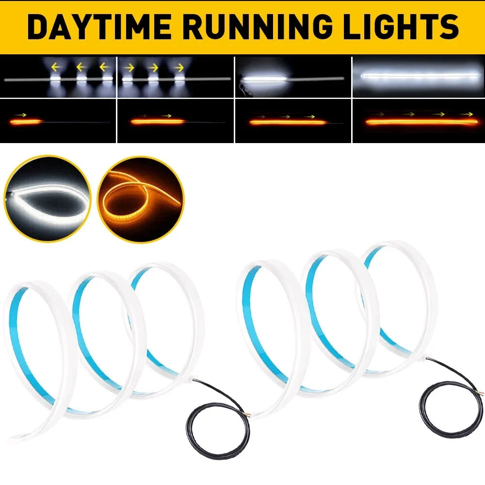 23.6" LED DRL Light Turn Signal Strip for Universal Applications (2010–2023)