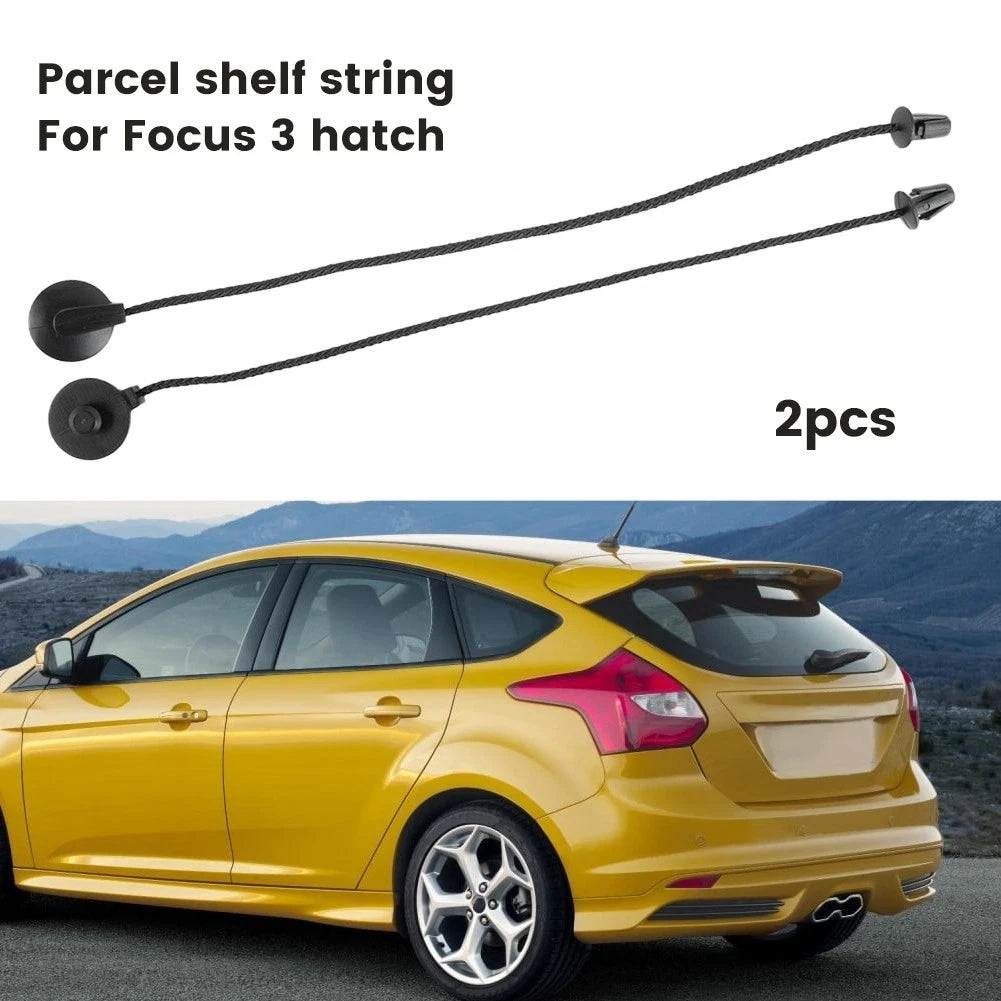 2X Black Hatch Parcel Shelf for