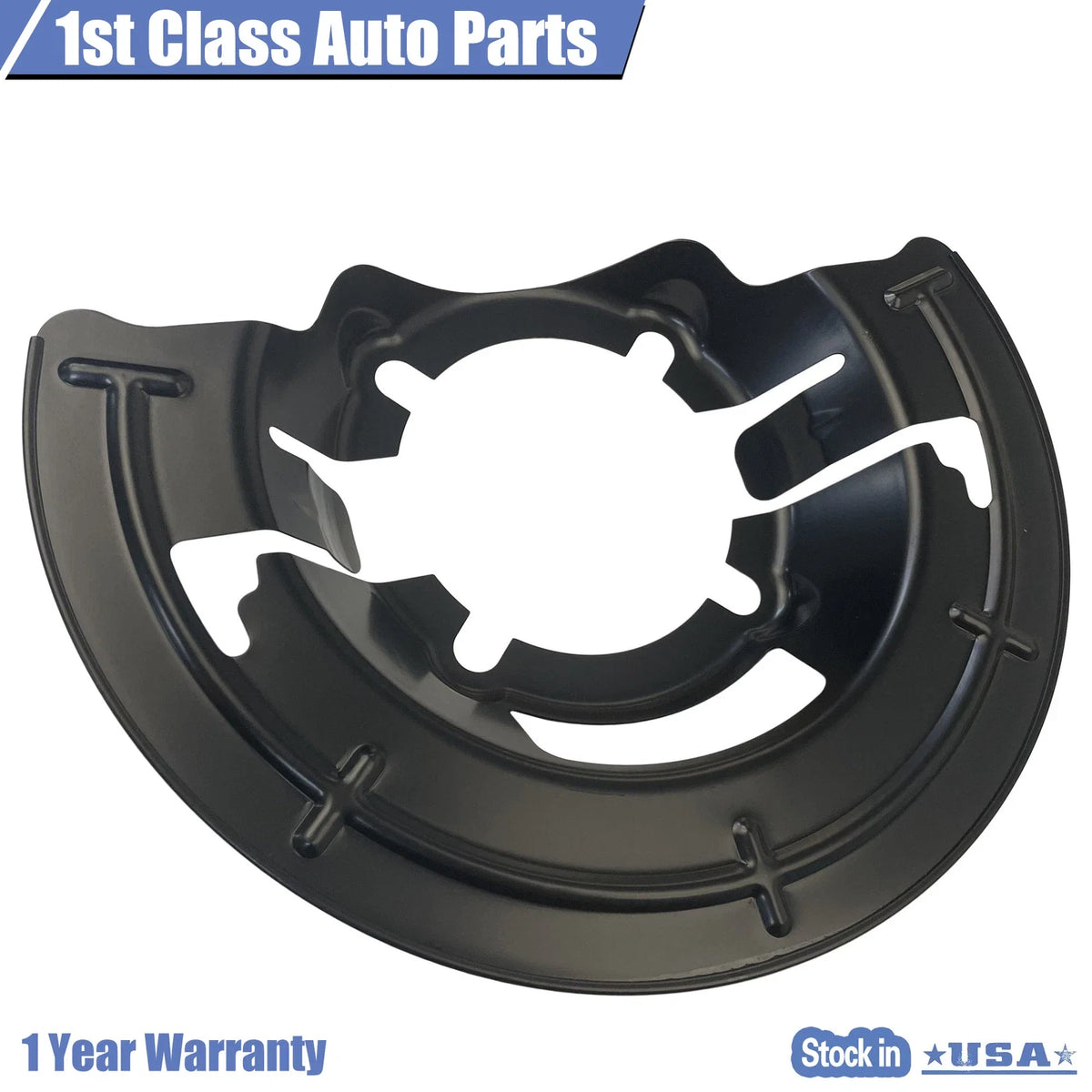 Pair of Front Brake Dust Shield Backing Plates for Ford Super Duty (1999–2004)