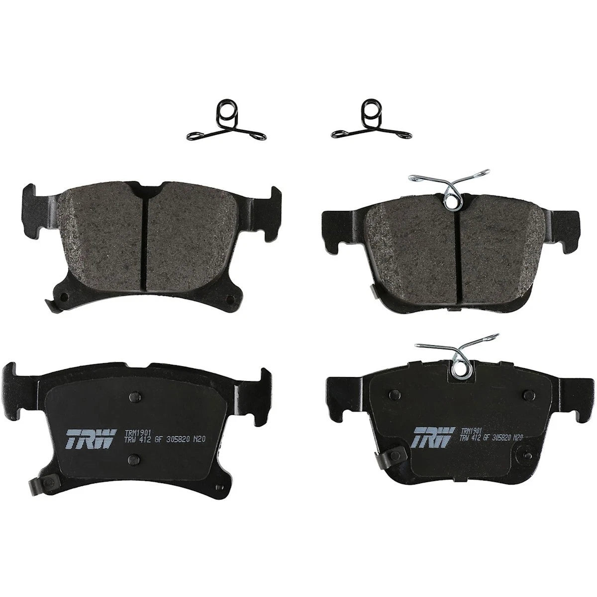 2X Rear Brake Pad Set for Chrysler Voyager Pacifica (2017–2020) TRM1901